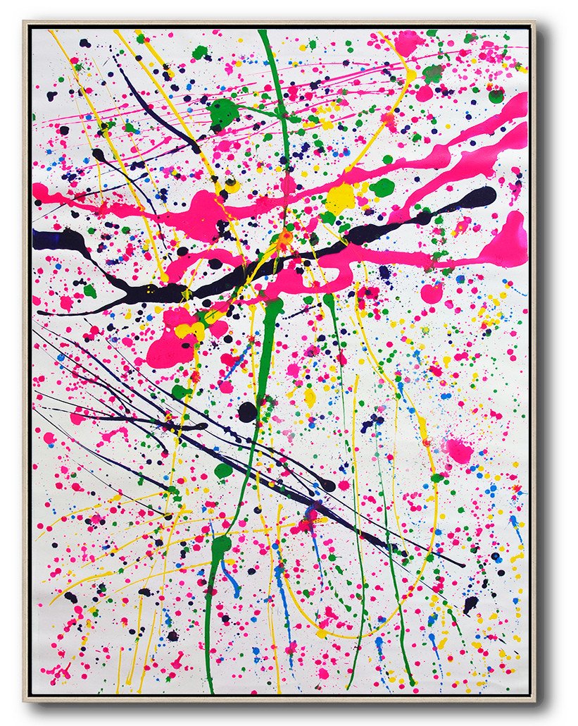 Contemporary Art Drip Painting #XB82B - Click Image to Close